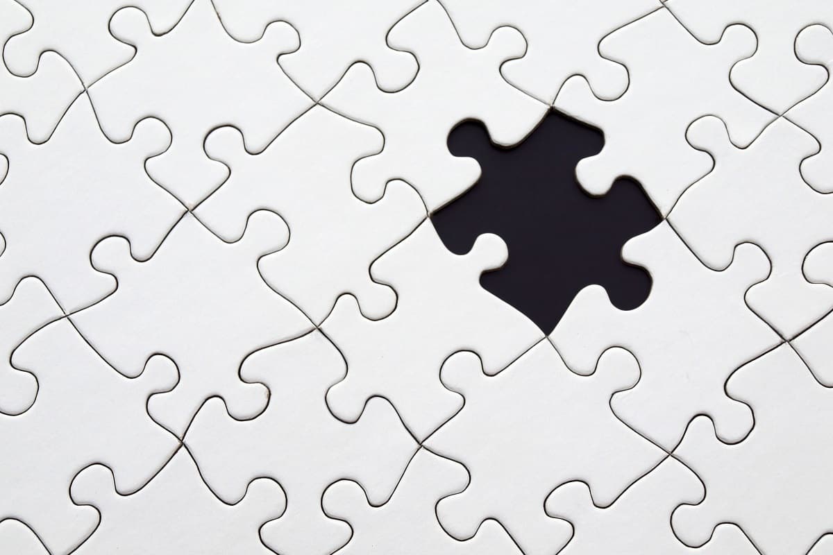 White Jigsaw Puzzle Illustration by Pixabay
